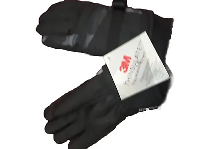  Thinsulate Men's Camouflage Camo Winter Gloves Black/Gray  Small/Medium • $13