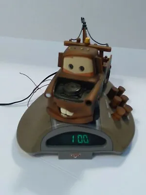 Disney Pixar Cars Talking Tow Mater Digital Alarm Clock Radio • $28.95