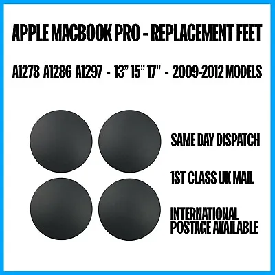 Replacement Feet For MacBook Pro A1278 A1286 A1297 (2009-2012 13  15  17 ) • £3.30