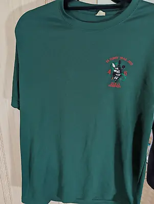 Royal Marines Zulu Company Green T-Shirt EX Curry Trail 2015 Medium • £7.50