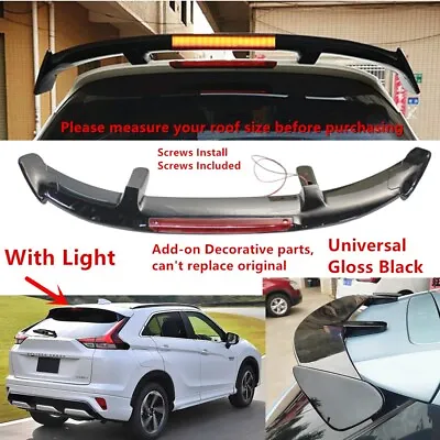 W/ Light Universal For 2022-24 Mitsubishi Eclipse Cross Rear Window Roof Spoiler • $85.99