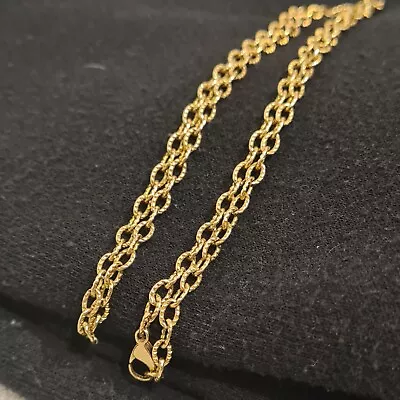 9ct Solid Yellow Gold Hallmarked Necklace Chain Vintage • $750