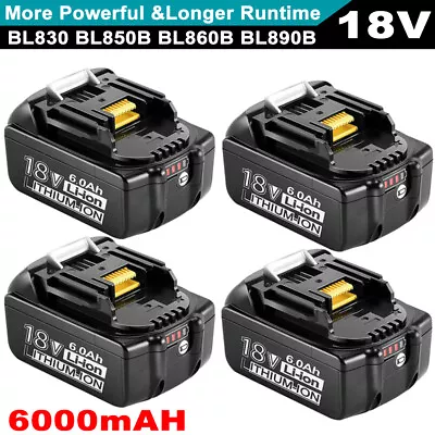 4X For Makita 18V 6.0Ah LXT Lithium Ion Battery Or Charger BL1860 BL1830 BL1850 • $20.87