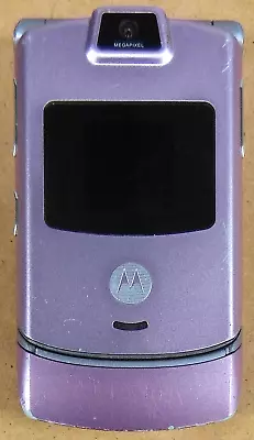 Motorola RAZR V3m - Pink And Silver ( Verizon ) Very Rare Flip Phone • $82.44