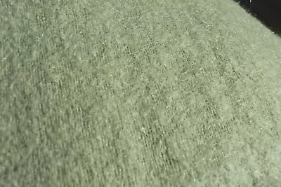 Lite Sage Green  Wool Blend  Fabric Semi Sheer  Like  Mohair?   44x54 Inches • $9.75
