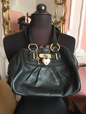 Louvier Designer Kelly Lock Leather Bag • £29.99