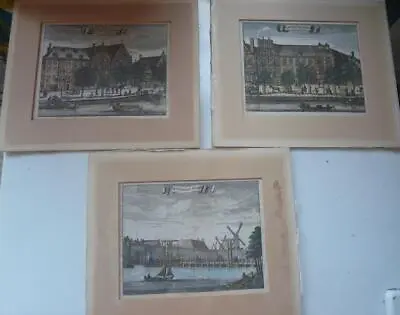 Nice Group Of 3 Small Unframed But Mounted 18th Century Antique Prints Lombard • £9.99