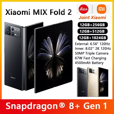 Xiaomi Mix Fold 2 Snapdragon 8+ Gen 1 OTA 12GB+1024GB 8.02  120HZ Folded Screen • $1618.96