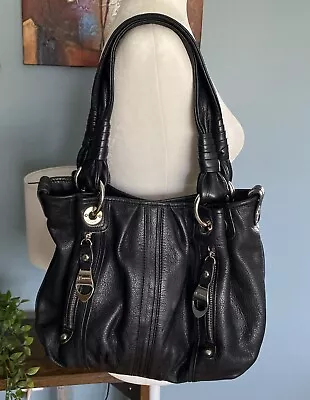 B Makowsky Black Leather Shoulder Bag. EUC. • $35