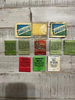 Vintage Matchbooks And Moist Towelettes • $6