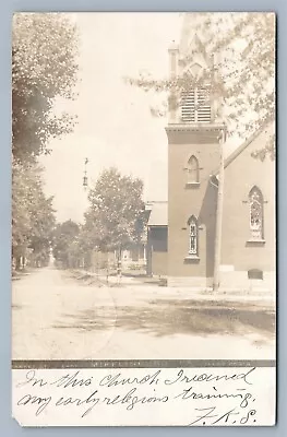 Mifflinburg Pa Market Street East Antique Real Photo Postcard Rppc • $59.99