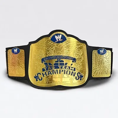 WWE Smackdown Ruthless Tag Team Championship Wrestling Replica Belt 2mm Brass • $130.50