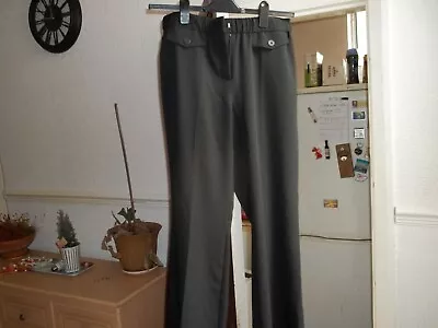 Ladies Magisculpt Black Strait Leg Trousers Uk Size 14 Bnwt • £7.99