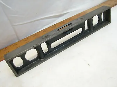 Antique Cast Iron Goodell Pratt 9  Level Woodworking Tool 3-Bubble • $89.99