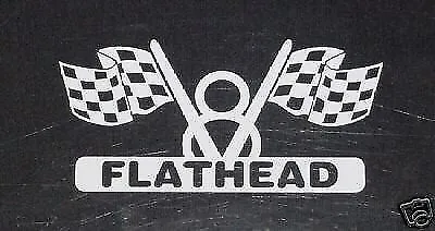 V8 FLATHEAD Engine Decal For Hot Rod Classic Ford Race Car Or Muscle Car • $9.93