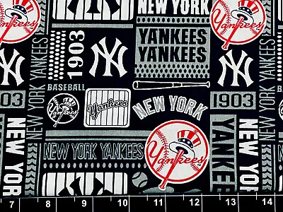 Tina SCRAP Remnant Fabric 100% Cotton 11 X12  Football NFL New York Yankees • $2.49