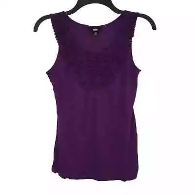 Mossimo Women's Purple Ruffled Front Tank Top Size XS • $9.99