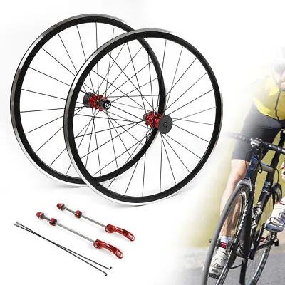 7/8/9/10/11 Speed 700C Ultralight Road Bicycle Front Rear Rim Wheelset C/V Brake • $117