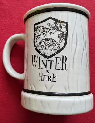 George R R Martin Game Of Thrones Winter Is Here Stein Tankard Mug Beer Dragons • £7