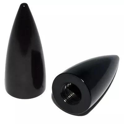 2 Black Spike - Aluminum Valve Stem Caps - Motorcycle Wheel Cruiser Bicycle Rim • $7.65