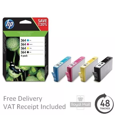 Genuine HP 364 Ink Cartridges Multipack (N9J73AE) • £28.50