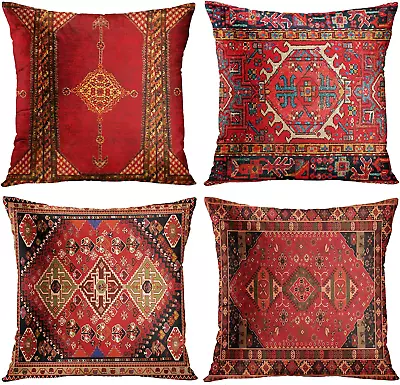 Britimes Throw Pillow Covers Geometric Kilim Moroccan Home Decor Set Of 4 Orient • $25.03