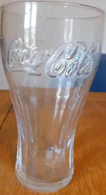 Coca Cola Coke Tall Pint Glass Embossed Logo Design • £5.29