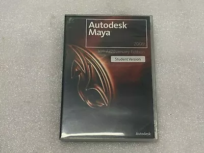 Sealed Autodesk Maya 2009 10th Anniversary Student Version DVDs Only No Codes • $15