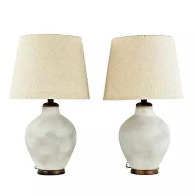 Design Technics Style Mid Century Massive Table Lamps - Pair • $2295