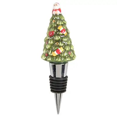 Spode Christmas Tree-Green Trim Wine Bottle Stopper 11851837 • £15.41