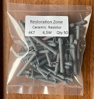 Ceramic Resistors 4K7 65W Packs Of 50 N13 • £9.95