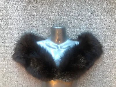 £39 • Buy New Design  100% Real Vintage Silver Fox Fur Scarf Collar Stole