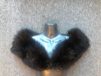 £39 • Buy New Design  100% Real Vintage Silver Fox Fur Scarf Collar Stole