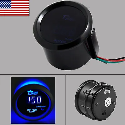 Fahrenheit Blue Digital LED 2  52mm Water Temp Gauge With Temp Sensor 104F-248F • $16.39