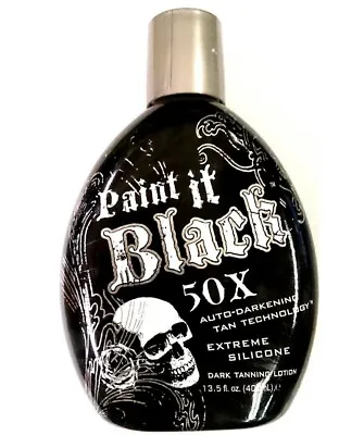 Paint It Black 50X Dark Bronzer Indoor & Outdoor Tanning Bed Lotion Millennium • $25.95