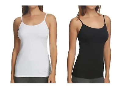 New Stretch Cami Vest Top Ladies Women's Girls Sizes 6-20 Summer Top Cotton • £4.48