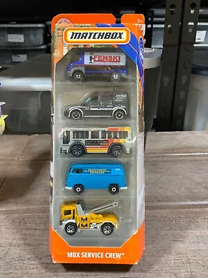 Matchbox 5 Gift Pack Mbx Service Crew Vw Bus Tow Truck • $8