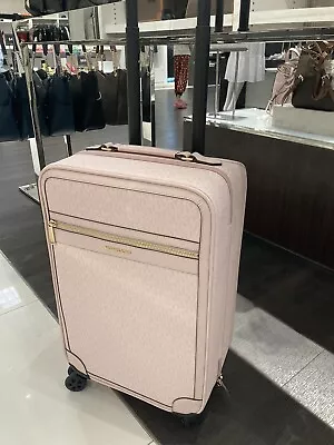 FACTORY SEALED NWT Michael Kors Powder Blush Pink Rolling Trolley Luggage • $388
