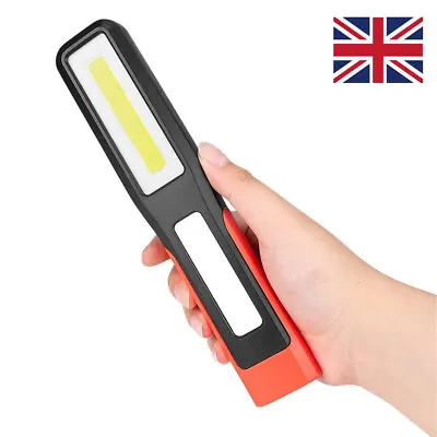 Work Light Magnetic Torch Emergency COB LED Flashlight Warning Working Portable • £7.91