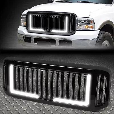 [vertical Slat]for 05-07 Ford F250-f550 Super Duty Front Bumper Grille W/led Drl • $111.88