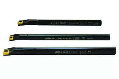 Shars 3pc Sclcr Indexable Boring Bar Set 5/16 3/8 1/2+ 3 Ccmt Inserts $70 Off P] • $69.95