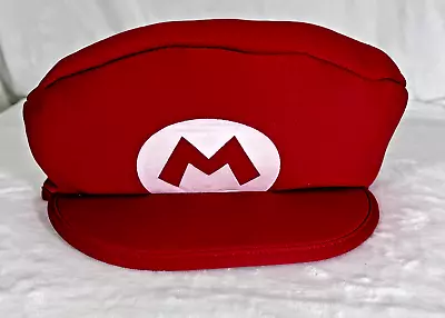 Rubie's Costume Company Super Mario Deluxe Red Adult Hat 1980 White One Size • $14.99