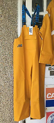 £65 • Buy Sea Storm 2 H/d Waterproof Oilskin Bib And Brace Yellow