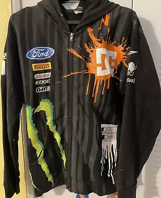 Ken Block 43 Hoonigan Ford DC Monster Rally Racing Full Zip Racing Hoodie • $31