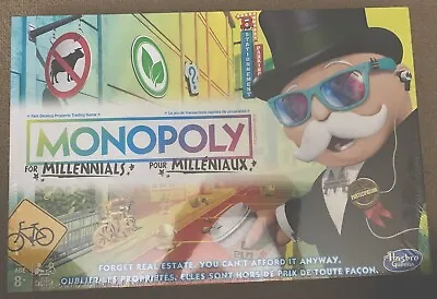 Monopoly  For Millennials ”World Edition Board Game Hasbro • $30