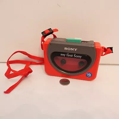 Vintage Sony Red My First Walkman Cassette Tape Player WM-3000 For Parts • $29.99