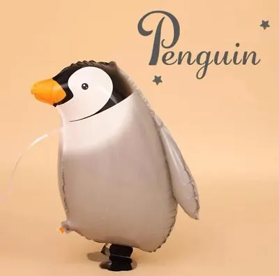 Large Walking Penguin Foil Balloon Zoo Animal Birthday Party Event Decoration • £2.48