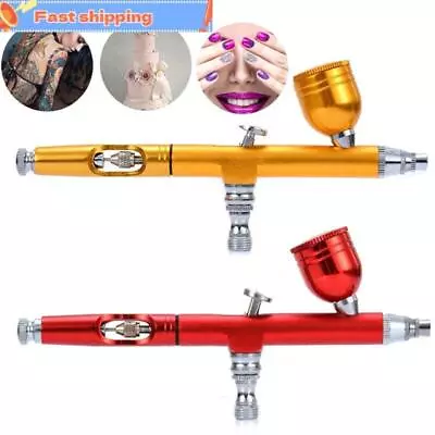 Dual Action Gravity Feed 0.3mm Spray Airbrush Gun Nail Art Paint Tattoo Tool • $4.99