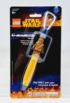 LEGO Star Wars CHEWBACCA Clip Pen New Sealed VTG 2005 Keychain Connect & Build • $7.35