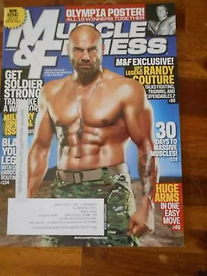 MUSCLE & FITNESS Bodybuilding Magazine RANDY COUTURE Mr Olympia Poster 9-12 • £5.21